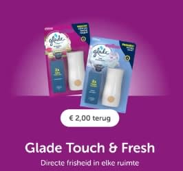 Glade Touch & fresh pure clean linen voor €0,03 na cashback via Tikkie bij de AH