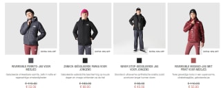 10% extra korting op jassen in de outlet tot 50% bij The North Face