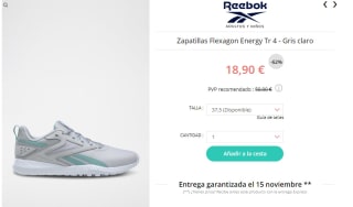 Zapatillas Reebok desde solo 8,50€ ofertas muy buenas