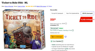 Ticket to Ride basisspel [NL] voor €22,20 bij Bol