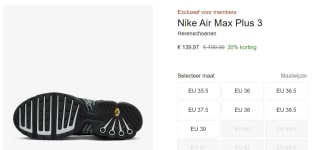Nike Air Max Plus 3 Herenschoenen voor €139,97 bij Nike