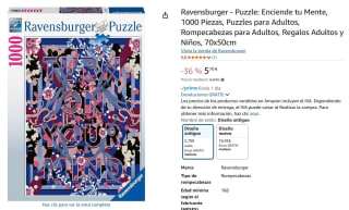 Puzzle: Enciende tu Mente, 1000 Piezas marca Ravensburger por 5,70€