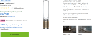 Dyson Purifier Cool Formaldehyde voor €549 bij Dyson en Coolblue