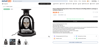 Máscara Harry Potter de Mortífago Bellatrix Lestrange en Levitacion por 59,90€