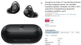Soundcore by Anker Life A1 True Wireless Earbuds voor €29,99 bij Amazon