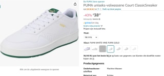 Puma Court Classic Heren Sneakers voor €38,75 bij Amazon