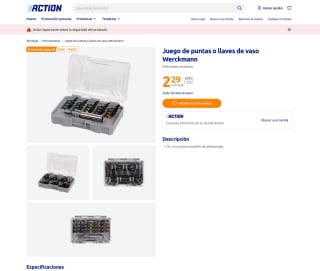 Juego de puntas o llaves de vaso Werckmann a solo 2,29€