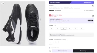 Zapatilla de Pádel de Mujer Joma Master 1000 2301 por 26.01€ (Cuenta Nueva 16.01€)