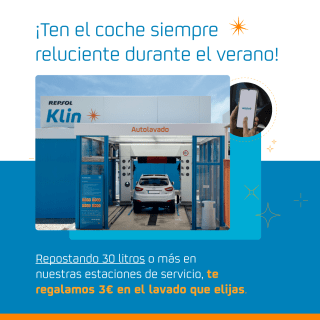 3€ regalo para tu lavado de coche