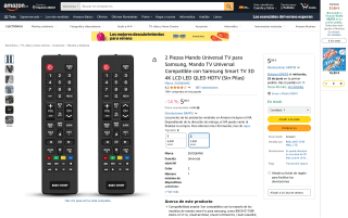 Mandos tv samsung pack 2 por 5,99€