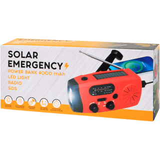 Solar noodradio 28 x 12 cm voor €7,95 bij de Action