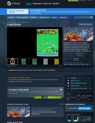 Videojuego Castle Break Steam con Steampowered