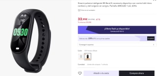 Xiaomi-pulsera inteligente Mi Band 8 por 27,19€