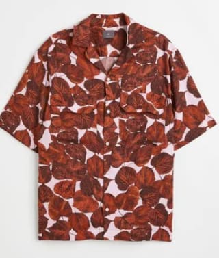 Camisa resort de lyocell Relaxed Fit por $7.794