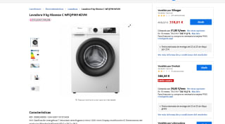 Lavadora 9 kg Hisense C WFQP9014EVM por solo 318,01€