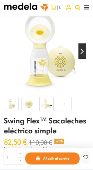 Swing Flex Sacaleches eléctrico por 82,50€.