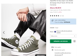 Botines Casual Converse Chuck Taylor All Star por 19€