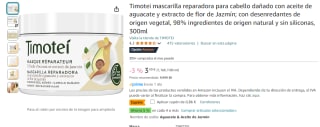 Timotei mascarilla reparadora 300ml por 2,46€