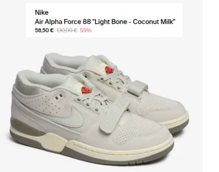 Zapatillas para Hombre Nike Air Alpha Force 88 "Light Bone - Coconut Milk" por 49.72€