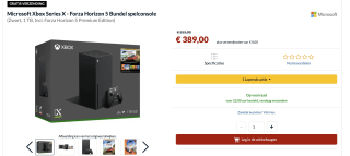 Microsoft Xbox Series X + Forza Horizon 5 premium voor €389