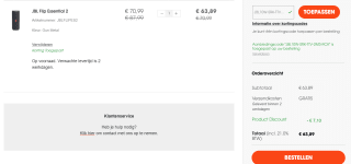 JBL Flip Essential 2 - Bluetooth Speaker - Zwart voor €63,89 bij JBL