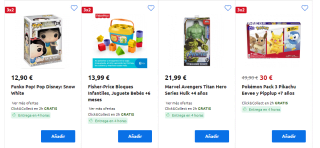 Oferta 3x2 en juguetes favoritos en Carrefour muy buenos precios