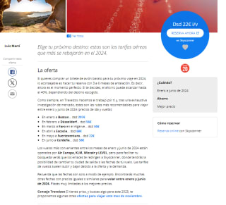 Vuelos ida y vuelta desde 22€ descubrelos