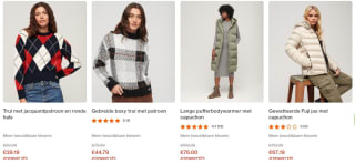 70% + 20% extra korting op de sale van Superdry