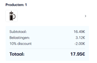 8 kops Bodum Caffettiera French Press -1L voor €17,95 dmv code bij Bodum