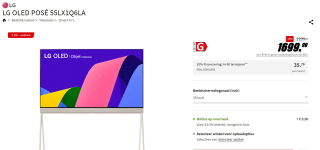 LG OLED 4K TV 55LX1Q6LA Objet Collection Posé voor €1.699,99 bij de Mediamarkt