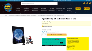 Figura Elliott y E.T. en Bici con Motor por solo 35,94€
