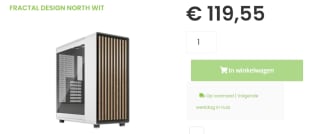 Fractal Design North Chalk White TG Clear Tint Midi Tower Behuizing voor €119,55 bij Sicomputers