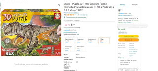 Puzzle 3D T-Rex Creature marca Educa por 8,50€
