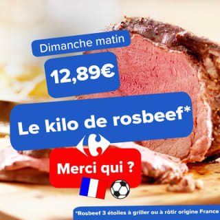 Rosbeef à 3 étoiles à griller ou à rôtir - Origine France