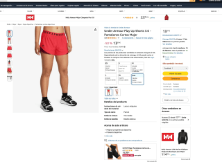 Pantalones Under Armour Play Up Shorts 3.0 Cortos Mujer por solo 13,97€