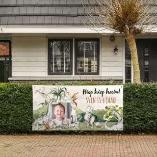 73% korting op een Spandoek (met eigen ontwerp) bij FotoCadeau