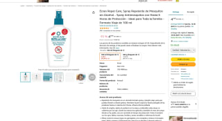 Spray Repelente de Mosquitos sin Alcohol Ecran Repel Care por 4,78€