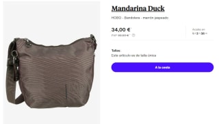 Bandolera Mandarina Duck HOBO por 34€