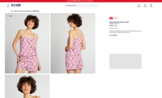 Mono de pijama de fantasía Rosa Kiabi por solo 5€