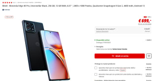 Motorola Edge 40 Pro 5G de 12GB/256GB por 594,15€