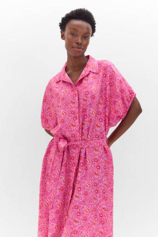 Vestido camisero estampado flor Cortefiel por 7.99€