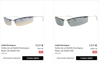 ADOLFO DOMÍNGUEZ - Gafas de sol por 11,95€