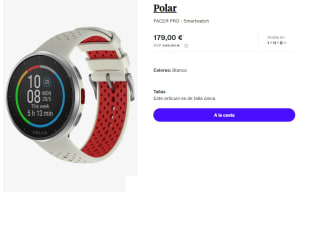 Smartwach Polar PACER PRO por 179€