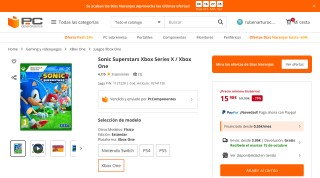 Sonic Superstars Xbox por 15,98€