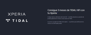 Consigue 3 meses de TIDAL HiFi con tu Xperia 1