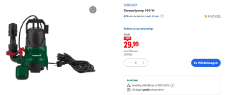 PARKSIDE® Dompelpomp 400 W voor €29,99 in de Lidl webshop