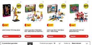 25% korting op geselecteerde Lego bij Kruidvat