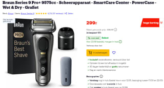 Braun Series 9 Pro+ 9575cc - Scheerapparaat voor €299 bij Bol
