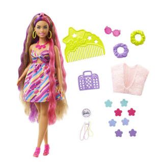 Muñeca Barbie Totally Hair Pelo extralargo Flor por 12€
