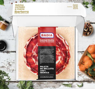Paleta de bellota 100% ibérica Badia loncheada a cuchillo 4,5kg por 99€